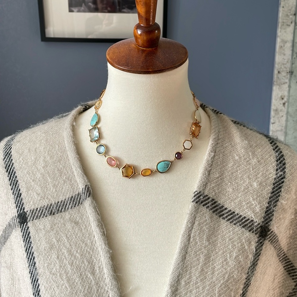 Ross-Simmons Bezel-set multigem necklace